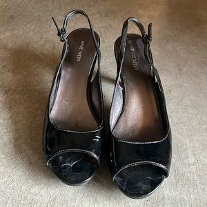 Nine West patent leather pumps
